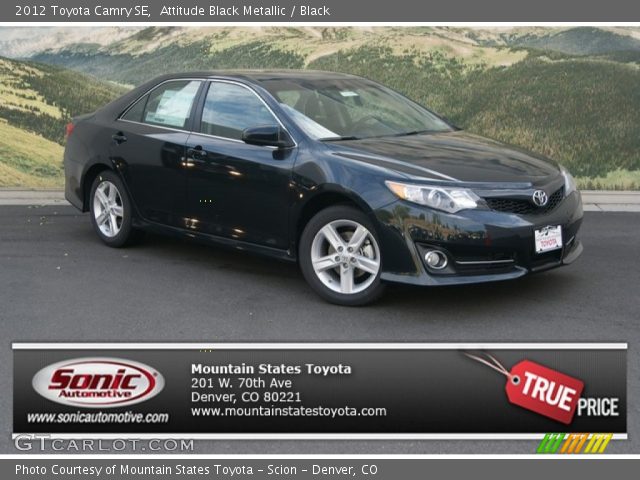 2012 Toyota Camry SE in Attitude Black Metallic