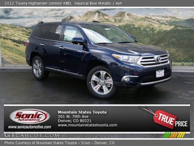 2012 Toyota Highlander Limited 4WD in Nautical Blue Metallic