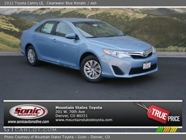 2012 Toyota Camry LE in Clearwater Blue Metallic