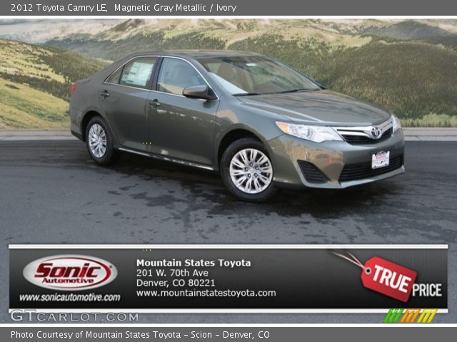 2012 Toyota Camry LE in Magnetic Gray Metallic