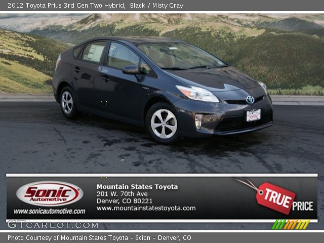 2012 Toyota Prius 3rd Gen Two Hybrid in Black