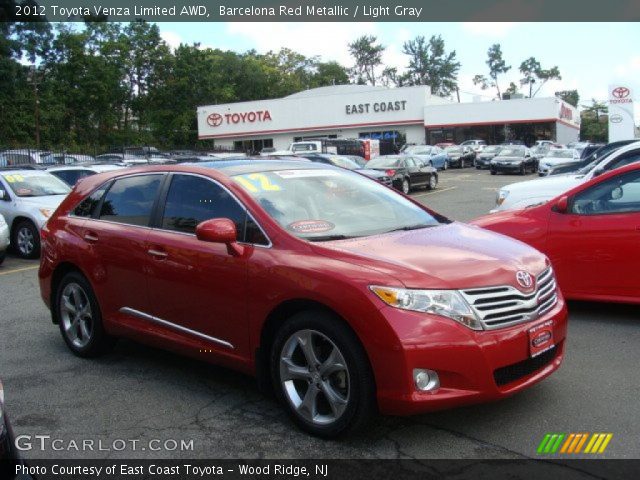 2012 Toyota Venza Limited AWD in Barcelona Red Metallic