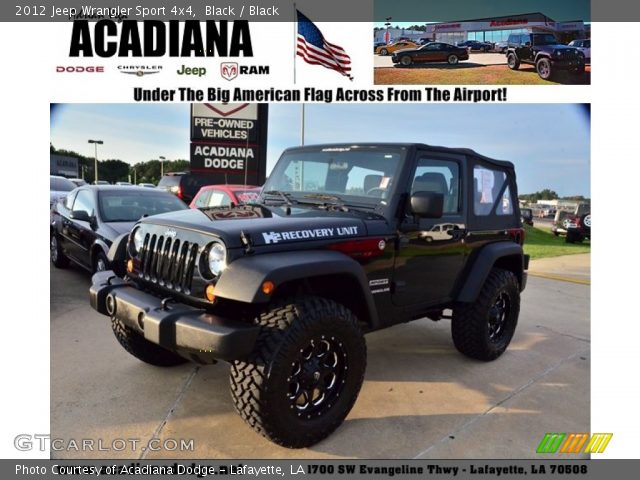 2012 Jeep Wrangler Sport 4x4 in Black