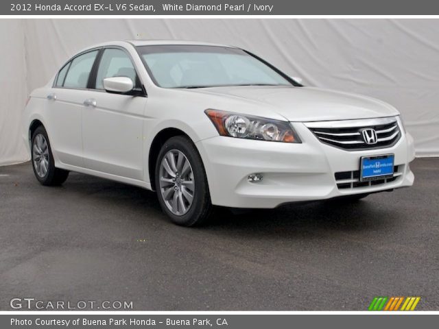 2012 Honda Accord EX-L V6 Sedan in White Diamond Pearl