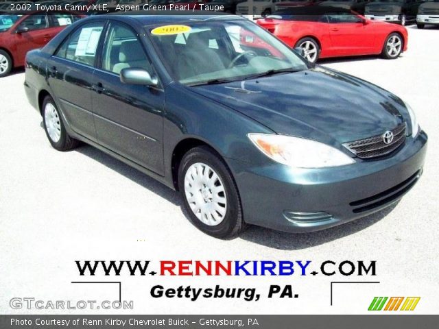 2002 Toyota Camry XLE in Aspen Green Pearl