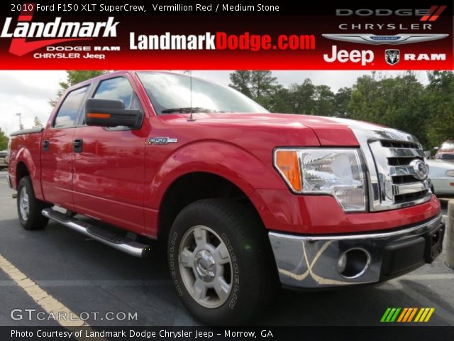 2010 Ford F150 XLT SuperCrew in Vermillion Red