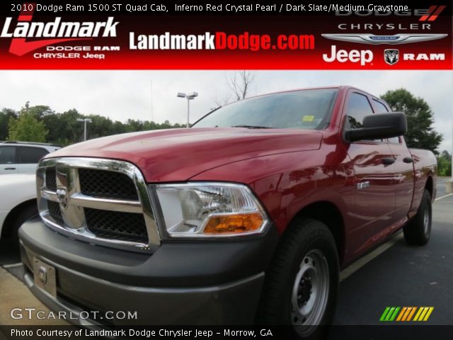 2010 Dodge Ram 1500 ST Quad Cab in Inferno Red Crystal Pearl