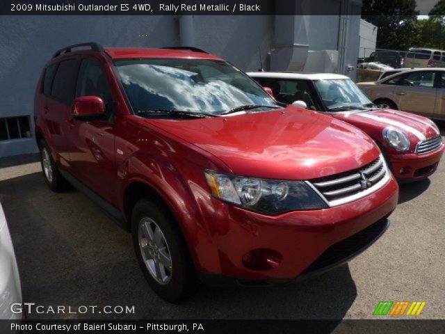 2009 Mitsubishi Outlander ES 4WD in Rally Red Metallic