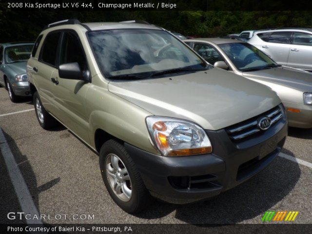 2008 Kia Sportage LX V6 4x4 in Champagne Metallic