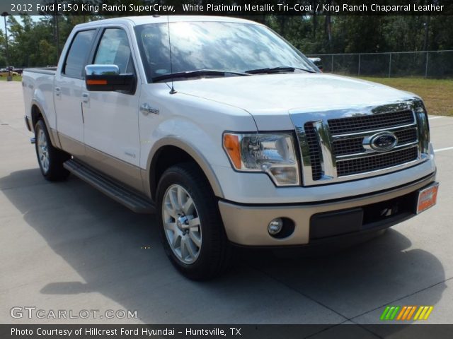 2012 Ford F150 King Ranch SuperCrew in White Platinum Metallic Tri-Coat