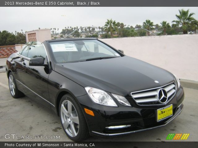 2013 Mercedes-Benz E 350 Cabriolet in Black