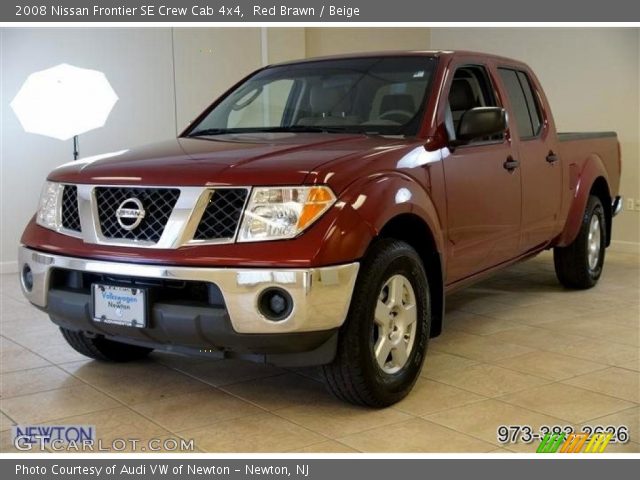 2008 Nissan Frontier SE Crew Cab 4x4 in Red Brawn