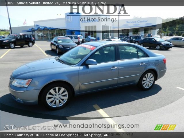 2009 Hyundai Sonata Limited V6 in Medium Silver Blue