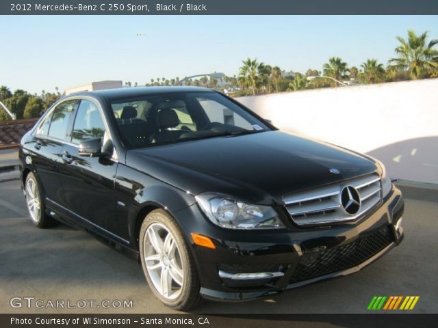 2012 Mercedes-Benz C 250 Sport in Black