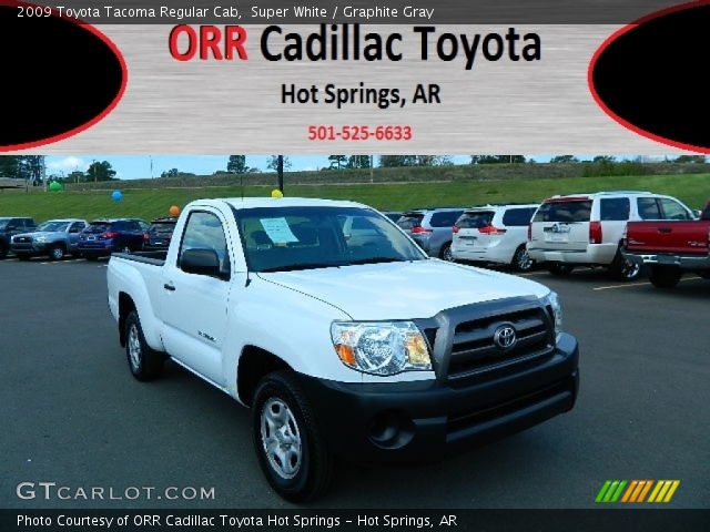 2009 Toyota Tacoma Regular Cab in Super White