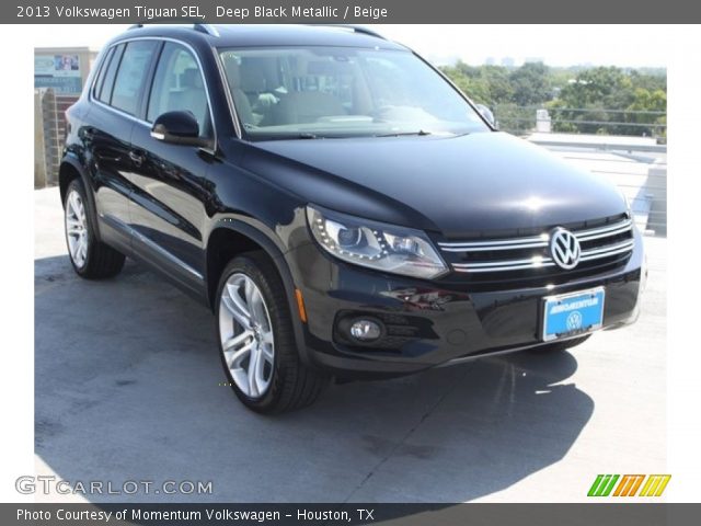 2013 Volkswagen Tiguan SEL in Deep Black Metallic