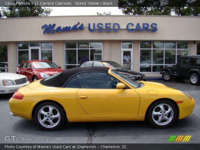 1999 Porsche 911 Carrera Cabriolet in Speed Yellow