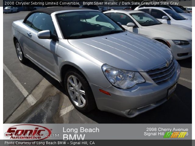 2008 Chrysler Sebring Limited Convertible in Bright Silver Metallic