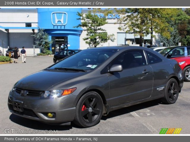 2008 Honda Civic EX Coupe in Galaxy Gray Metallic