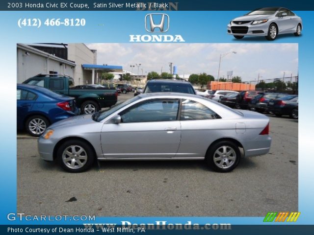 2003 Honda Civic EX Coupe in Satin Silver Metallic