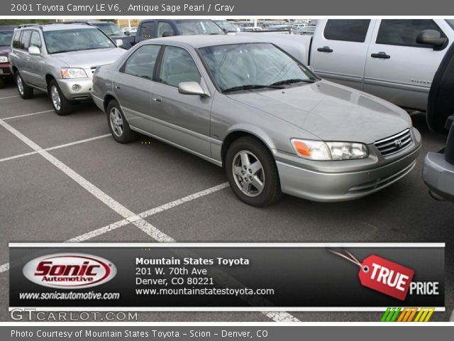 2001 Toyota Camry LE V6 in Antique Sage Pearl