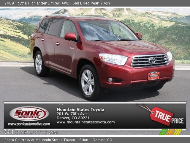 2009 Toyota Highlander Limited 4WD in Salsa Red Pearl