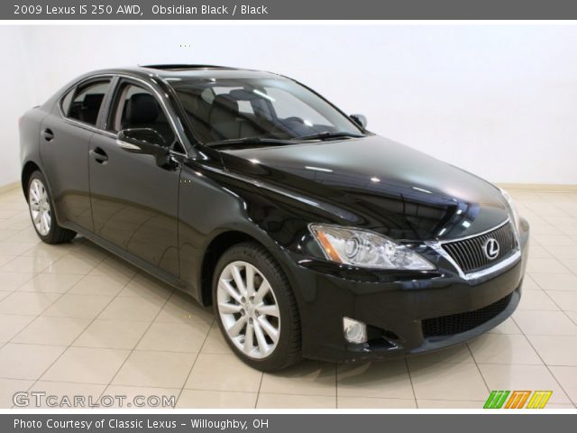 2009 Lexus IS 250 AWD in Obsidian Black