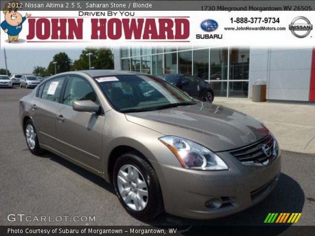 2012 Nissan Altima 2.5 S in Saharan Stone