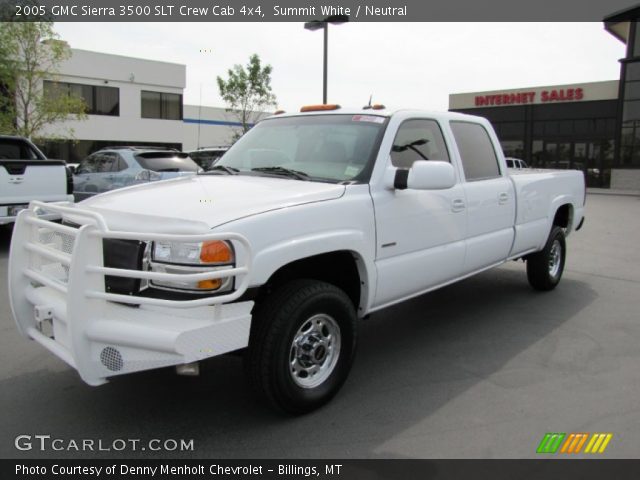 2005 GMC Sierra 3500 SLT Crew Cab 4x4 in Summit White