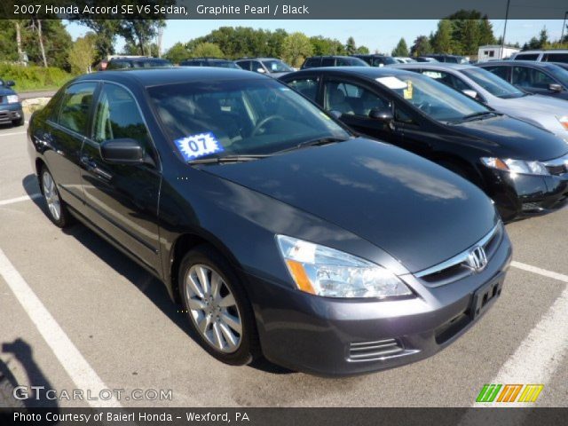 2007 Honda Accord SE V6 Sedan in Graphite Pearl