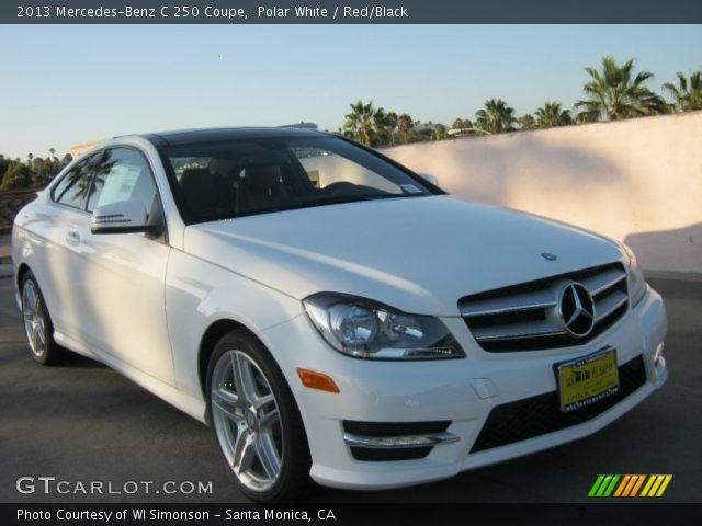2013 Mercedes-Benz C 250 Coupe in Polar White