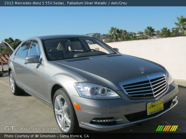 2013 Mercedes-Benz S 550 Sedan in Palladium Silver Metallic
