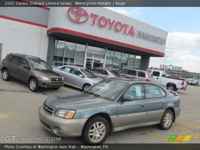 2002 Subaru Outback Limited Sedan in Wintergreen Metallic