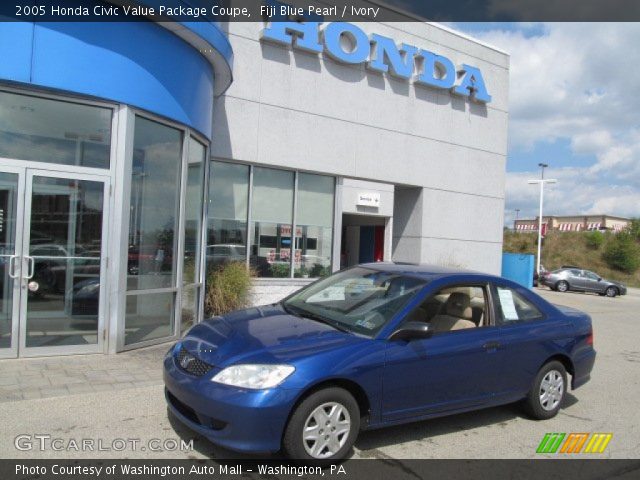 2005 Honda Civic Value Package Coupe in Fiji Blue Pearl
