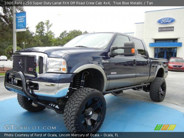 2006 Ford F250 Super Duty Lariat FX4 Off Road Crew Cab 4x4 in True Blue Metallic