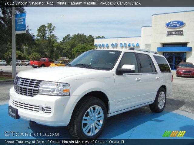 2012 Lincoln Navigator 4x2 in White Platinum Metallic Tri-Coat