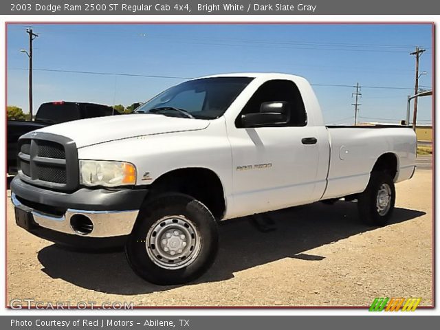 2003 Dodge Ram 2500 ST Regular Cab 4x4 in Bright White