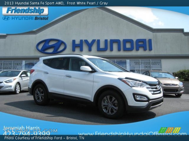 2013 Hyundai Santa Fe Sport AWD in Frost White Pearl