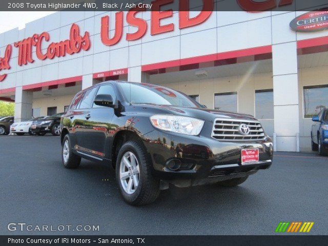2008 Toyota Highlander 4WD in Black