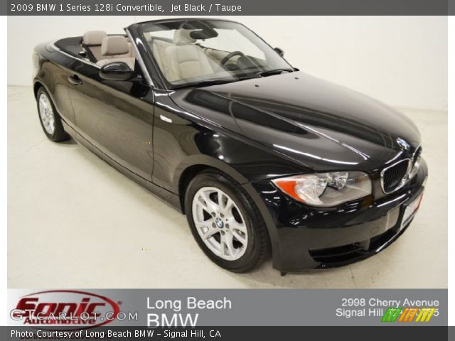 2009 BMW 1 Series 128i Convertible in Jet Black