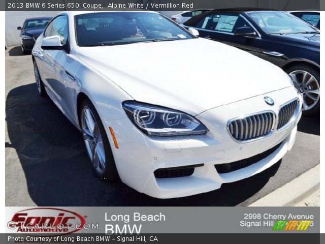 2013 BMW 6 Series 650i Coupe in Alpine White