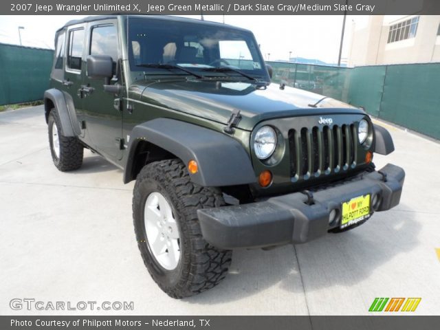 2007 Jeep Wrangler Unlimited X in Jeep Green Metallic