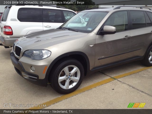 2009 BMW X5 xDrive30i in Platinum Bronze Metallic