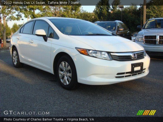 2012 Honda Civic LX Sedan in Taffeta White