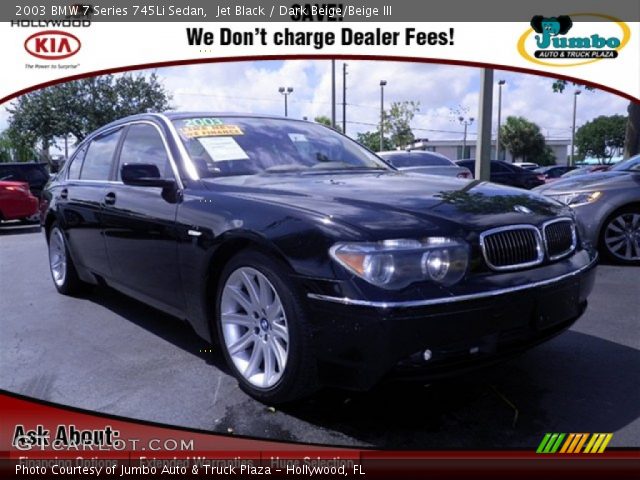 2003 BMW 7 Series 745Li Sedan in Jet Black