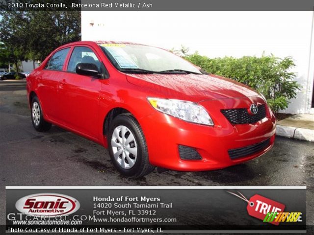 2010 Toyota Corolla  in Barcelona Red Metallic