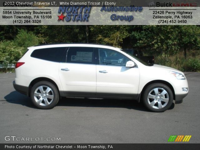 2012 Chevrolet Traverse LT in White Diamond Tricoat