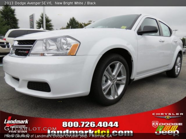 2013 Dodge Avenger SE V6 in New Bright White