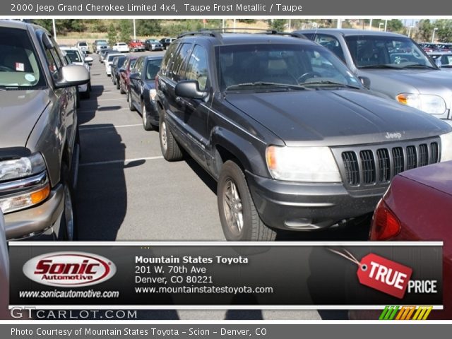 2000 Jeep Grand Cherokee Limited 4x4 in Taupe Frost Metallic