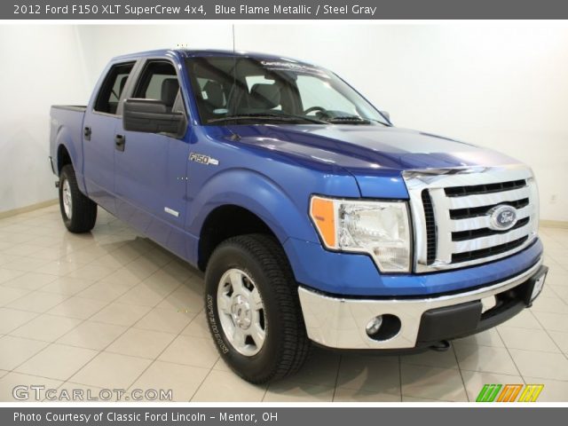 2012 Ford F150 XLT SuperCrew 4x4 in Blue Flame Metallic